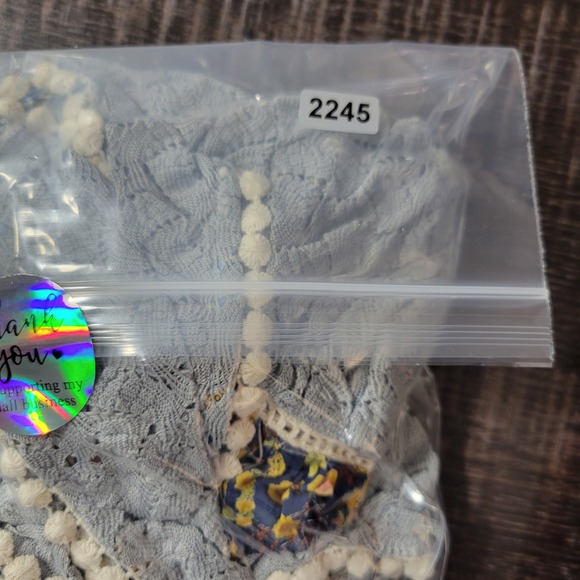 Easel Women M Boho Tiered Floral Sleeveless Open Duster Cottagecore Layering - Picture 6 of 7